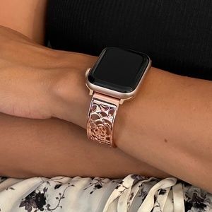 Pink Apple Watch Band North Star Charm Bangle iWatch Band Bracelet Series 9 8 7